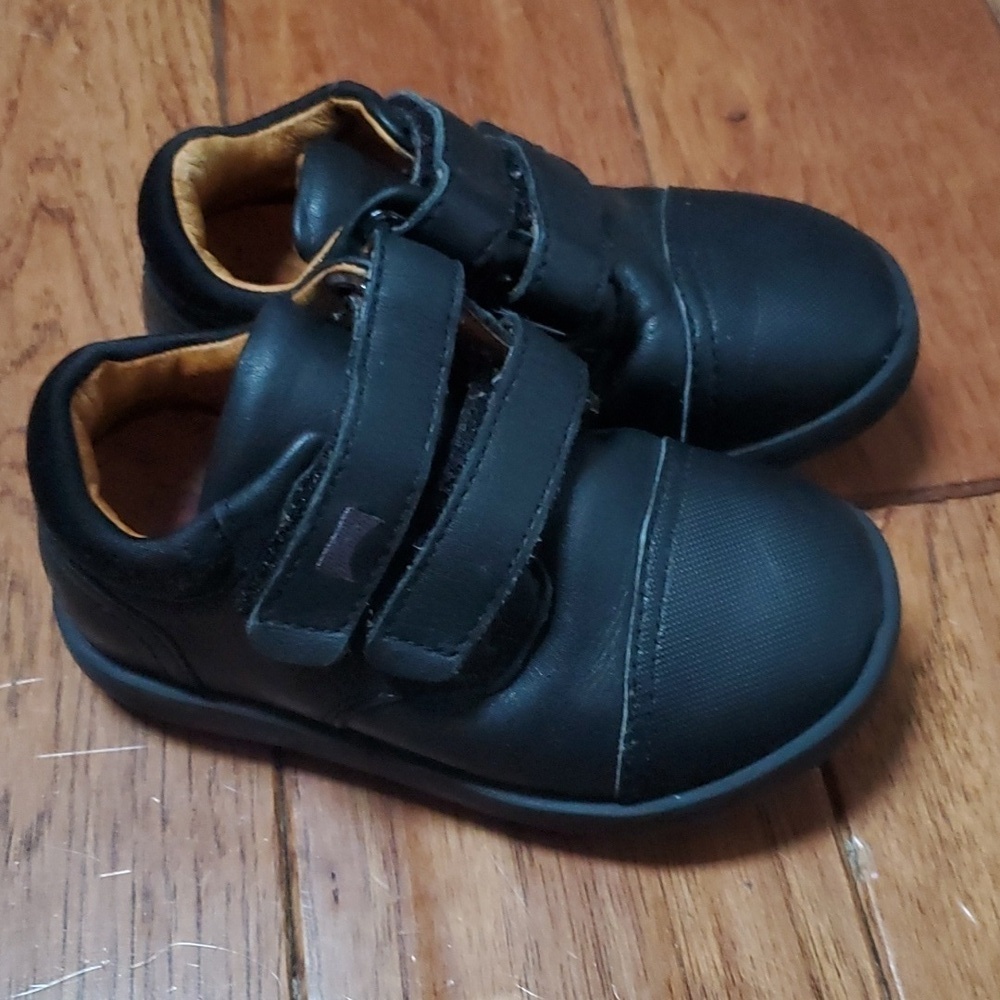 Camper black kids dress shoes
